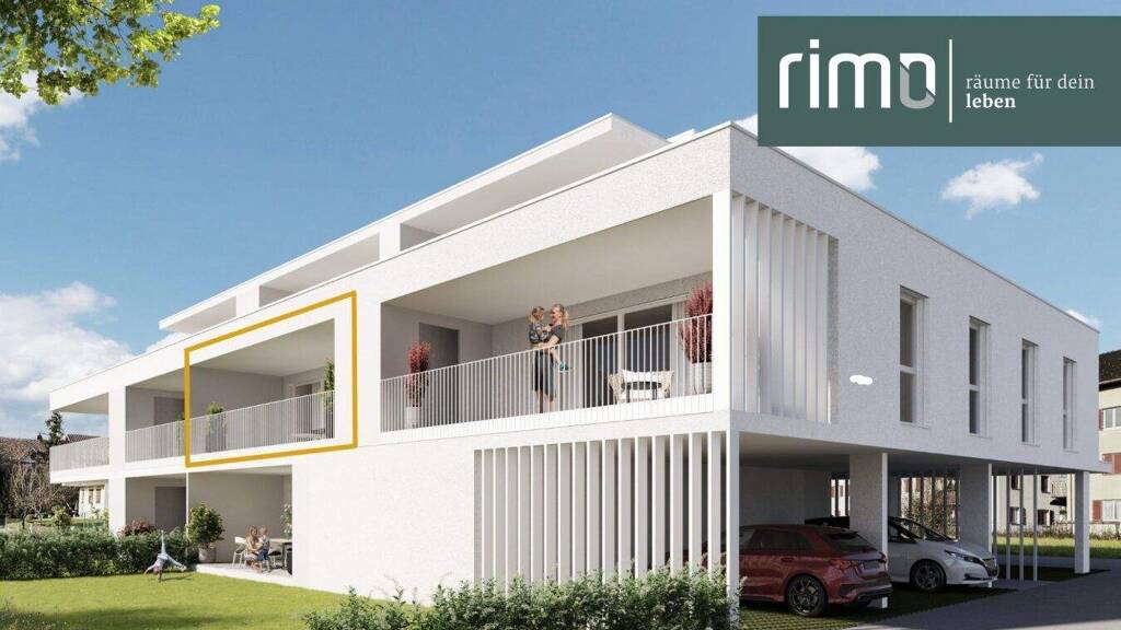 Terrassenwohnung zum Kauf - Erstbezug 530.000 € 3 Zimmer 75,9 m² 1. Geschoss Kalkofenweg 24 B+C Götzis 6840