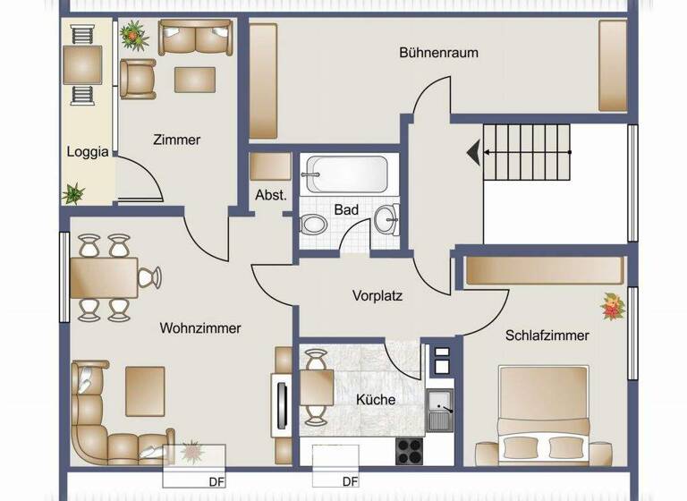 Wohnung zum Kauf 217.000 € 3 Zimmer 55 m² 2. Geschoss Kemnat Ostfildern 73760
