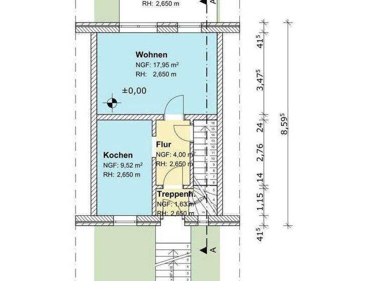 Reihenmittelhaus zum Kauf provisionsfrei 169.000 € 4 Zimmer 88,9 m² 244 m² Grundstück Vogelviertel Neubrandenburg 17034