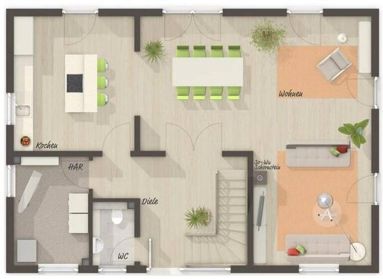 Einfamilienhaus zum Kauf - Erstbezug 411.000 € 5 Zimmer 158 m² 999 m² Grundstück Kirn 55606