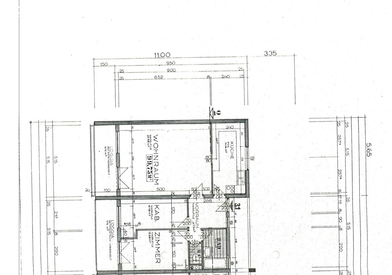 Wohnung zum Kauf 135.000 € 3 Zimmer 98,9 m²<br/>Wohnfläche Gloggnitz 2640