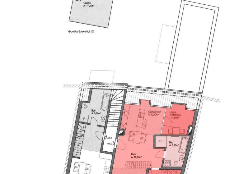 Wohnung zur Miete 995 € 3 Zimmer 87,6 m² 2. Geschoss frei ab 01.04.2026 Johannesstraße 32 Altstadt Erfurt 99084