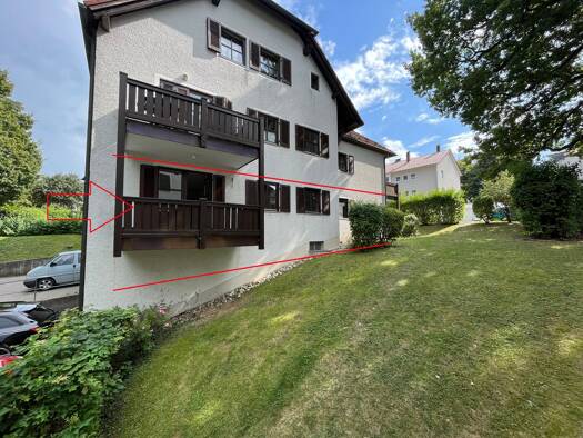 Terrassenwohnung zur Miete 490 € 1 Zimmer 45 m² Geschoss 1/3 frei ab sofort Haidenhof-Nord Passau 94036