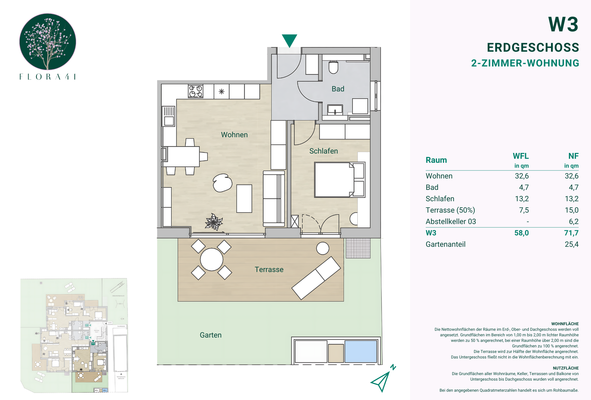 Wohnung zum Kauf provisionsfrei 535.000 € 2 Zimmer 58 m²<br/>Wohnfläche EG<br/>Geschoss 01.09.2026<br/>Verfügbarkeit Florastraße 41 Waldtrudering München 81827