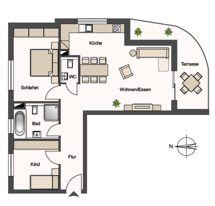 Wohnung zum Kauf 428.210 € 3 Zimmer 82,2 m²<br/>Wohnfläche EG<br/>Geschoss Auenstein Auenstein-Ilsfeld 74360