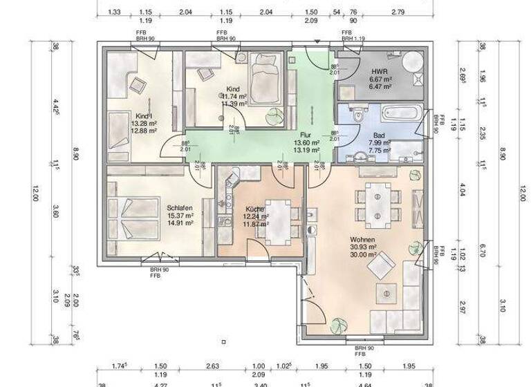 Einfamilienhaus zum Kauf - Erstbezug 389.000 € 4 Zimmer 110 m² 722 m² Grundstück Gotthun 17207