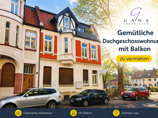 Wohnung zur Miete 530 € 2,5 Zimmer 78 m² 2. Geschoss frei ab sofort Overhofstraße 17 Wanne Herne 44649