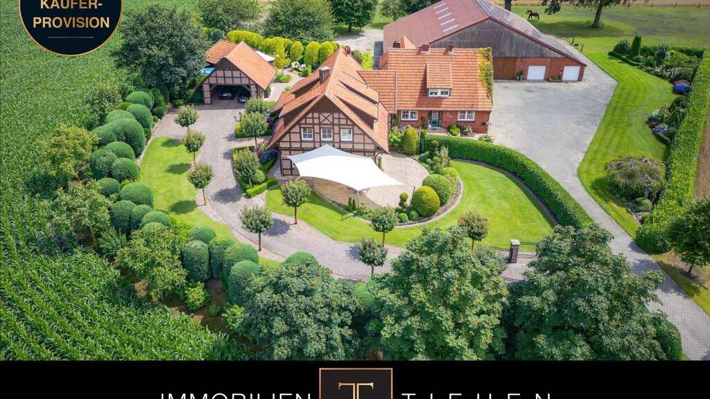 Einfamilienhaus zum Kauf provisionsfrei 1.200.000 € 11 Zimmer 373 m² 13.729 m² Grundstück Teglingen Meppen 49716