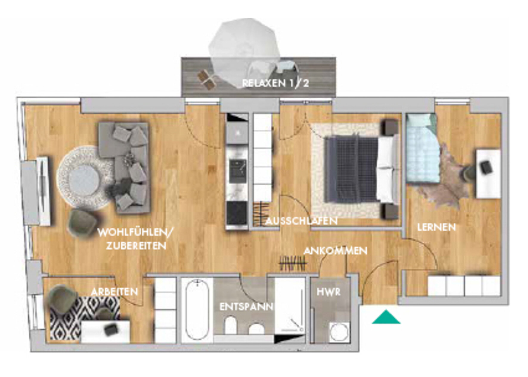 Wohnung zur Miete 1.496 € 4 Zimmer 78,3 m²<br/>Wohnfläche 5.<br/>Geschoss 01.04.2025<br/>Verfügbarkeit Shakespearestr. 48-50 Zentrum - Süd Leipzig 04107