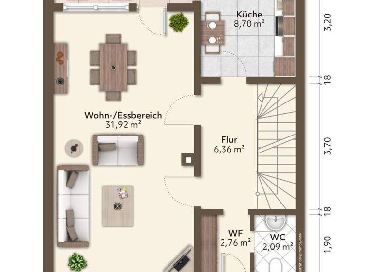 Doppelhaushälfte zum Kauf 695.000 € 5 Zimmer 123,7 m² 546 m² Grundstück Aschheim 85609