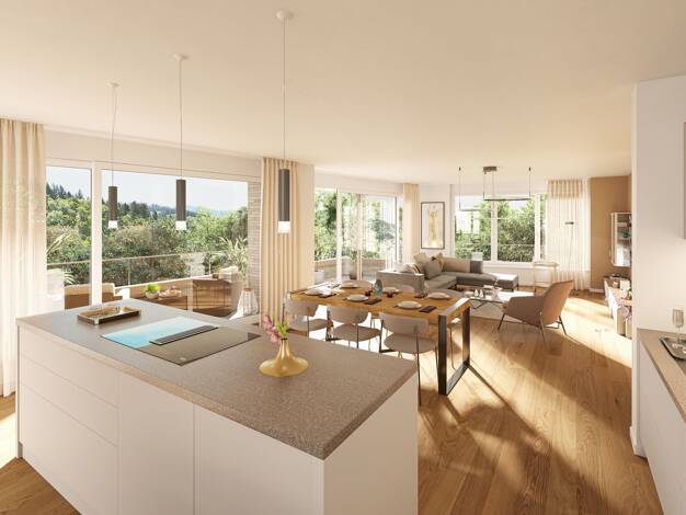 Wohnung zum Kauf - Erstbezug provisionsfrei 945.000 € 3 Zimmer 95,5 m² EG Herdern Nord 79104