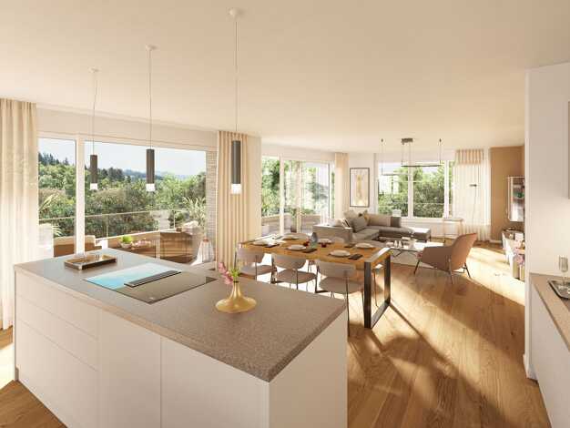 Wohnung zum Kauf - Erstbezug provisionsfrei 945.000 € 3 Zimmer 95,5 m² frei ab 01.03.2028 Herdern Nord 79104
