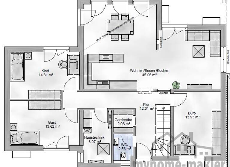 Stadthaus zum Kauf provisionsfrei 1.358.000 € 7 Zimmer 198 m² 528 m² Grundstück Schweinau Nürnberg 90441