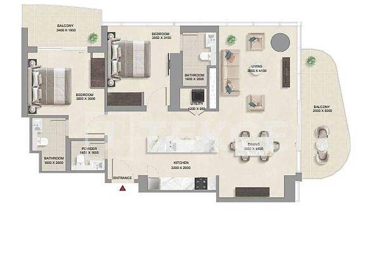 Studio zum Kauf 275.000 € 2 Zimmer 47 m² 7. Geschoss Umm Al Quwain