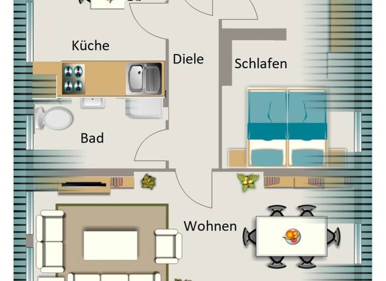 Wohnung zur Miete 473 € 2,5 Zimmer 69,5 m²<br/>Wohnfläche Dachgeschoss, 2.<br/>Geschoss Friedrich-Ebert-Straße 251 Aldenrade Duisburg 47179