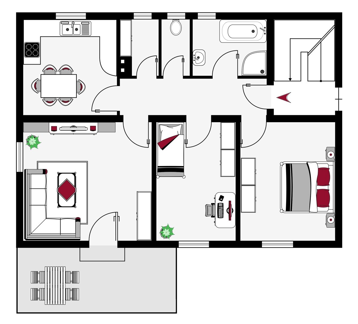 Wohnung zum Kauf 423.000 € 3 Zimmer 71 m²<br/>Wohnfläche Egmating Egmating / Neuorthofen 85658