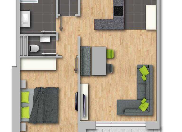 Wohnung zum Kauf 418.098 € 2 Zimmer 56,7 m² St. Jakob in Haus 6392