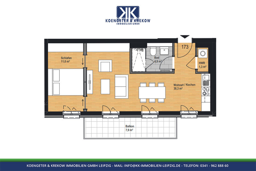 Wohnung zur Miete 776 € 2 Zimmer 55,4 m²<br/>Wohnfläche 2.<br/>Geschoss Riebeckstraße 60 Reudnitz-Thonberg Leipzig 04317