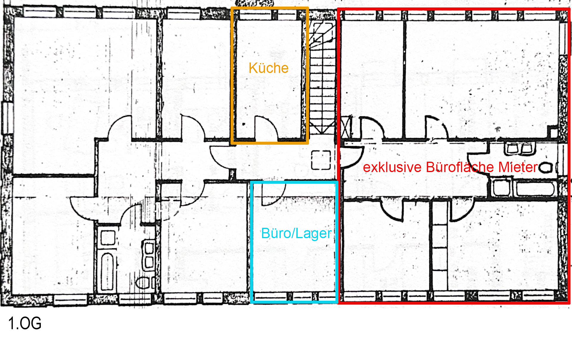 Bürofläche zur Miete 7,50 € 252 m²<br/>Bürofläche ab 126 m²<br/>Teilbarkeit Hardt - Mitte Mönchengladbach 41169