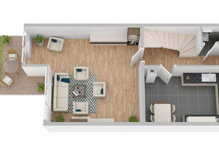 Reihenmittelhaus zum Kauf 370.000 € 4 Zimmer 82 m² 153 m² Grundstück Böblingen 71032