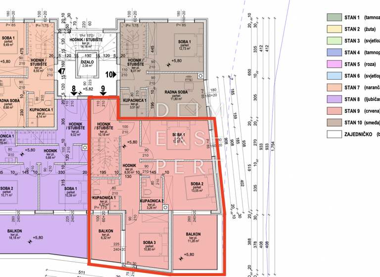 Wohnung zum Kauf 449.587 € 4 Zimmer 121 m² 2. Geschoss Povljana 23249