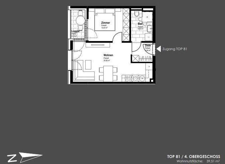 Wohnung zum Kauf - Erstbezug 238.200 € 2 Zimmer 39,5 m² 4. Geschoss Schwechat 2320