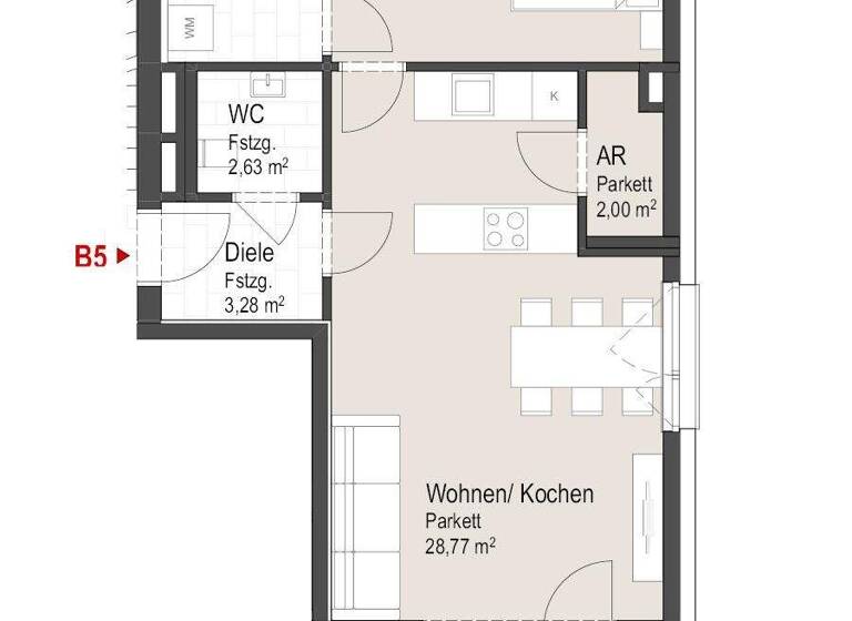 Wohnung zum Kauf provisionsfrei 372.768 € 2 Zimmer 56,5 m² Piesendorf-Fürth 5721