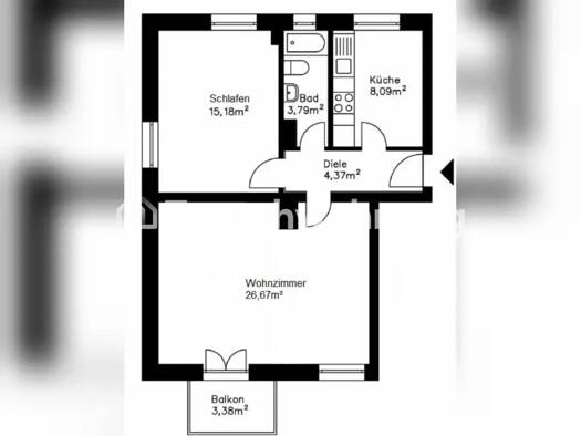 Wohnung zur Miete Tauschwohnung 1.200 € 2 Zimmer 60 m² 2. Geschoss Ramersdorf-Perlach München 81669