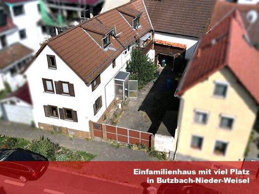 Einfamilienhaus zum Kauf 259.000 € 8 Zimmer 205,1 m² 288 m² Grundstück frei ab sofort Butzbacher Straße 71 Nieder-Weisel Butzbach 35510