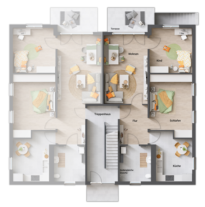 Immobilie in Hüfingen -  zeitloses TC QUATTRO Mehrfamilienhaus im attraktivem Neubaugebiet der Gemeinde Hüfingen - Bild 3