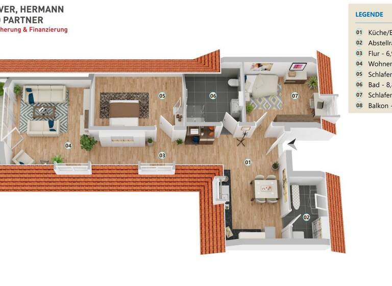 Wohnung zum Kauf 292.000 € 3 Zimmer 78,4 m² 1. Geschoss Fischerhude Ottersberg 28870