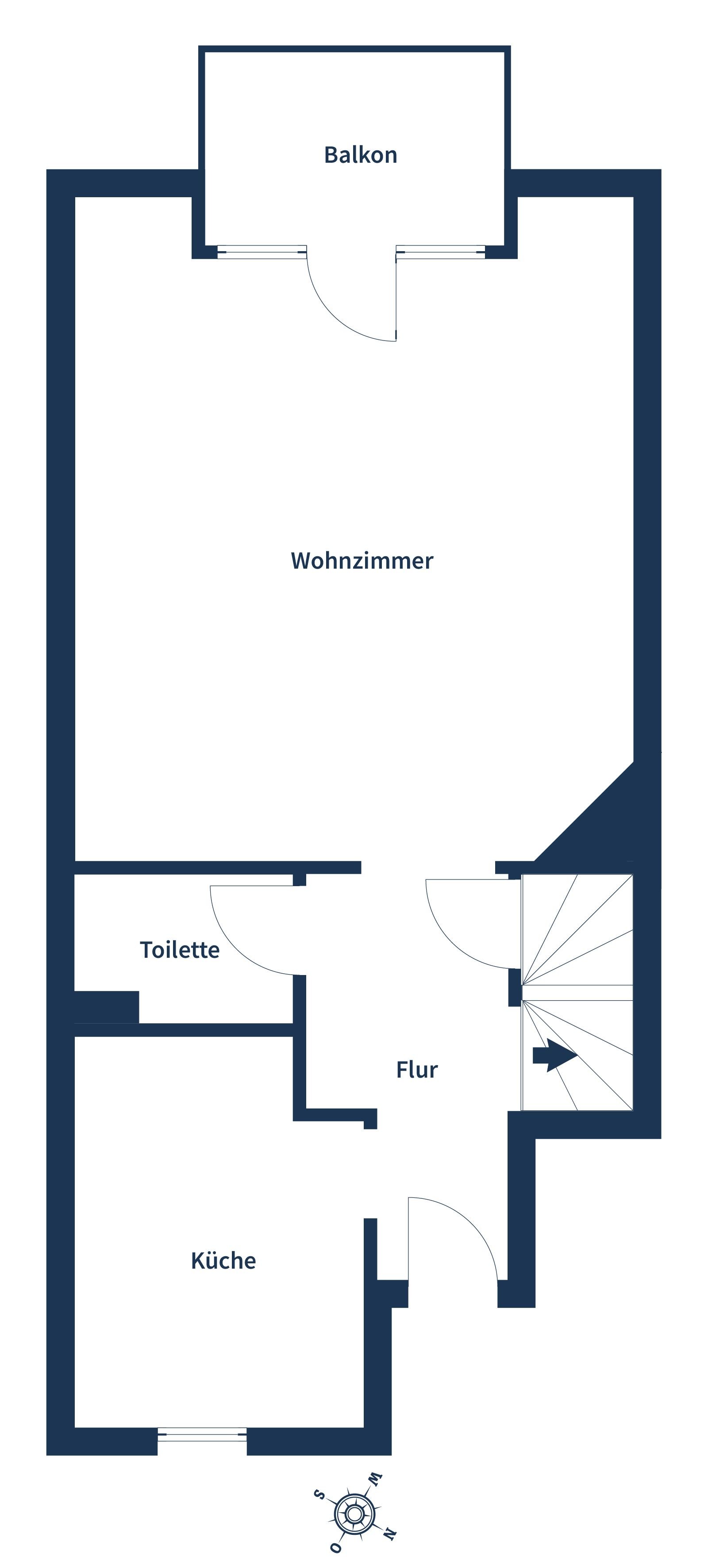 Maisonette zum Kauf 169.500 € 2,5 Zimmer 68 m²<br/>Wohnfläche 2.<br/>Geschoss Frillendorf Essen 45139