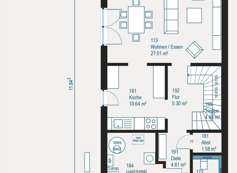 Haus zum Kauf 400.249 € 4 Zimmer 127,5 m² 641,6 m² Grundstück Wegern Hunderdorf 94336