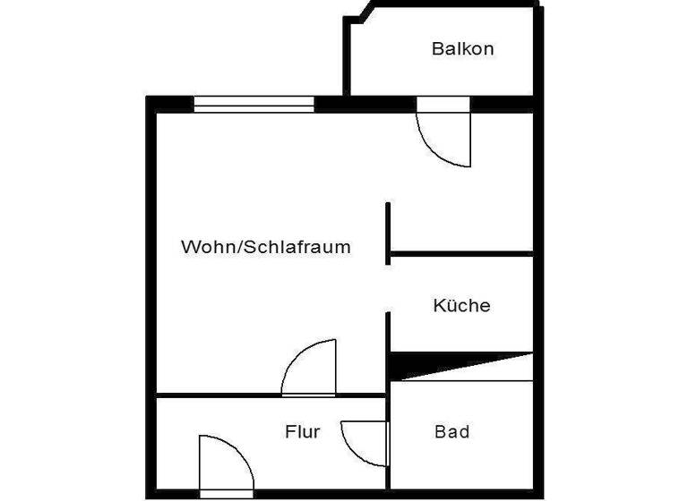 Studio zur Miete 228 € 1 Zimmer 34,2 m² 4. Geschoss Kastanienweg 3 Chrieschwitz Plauen 08529