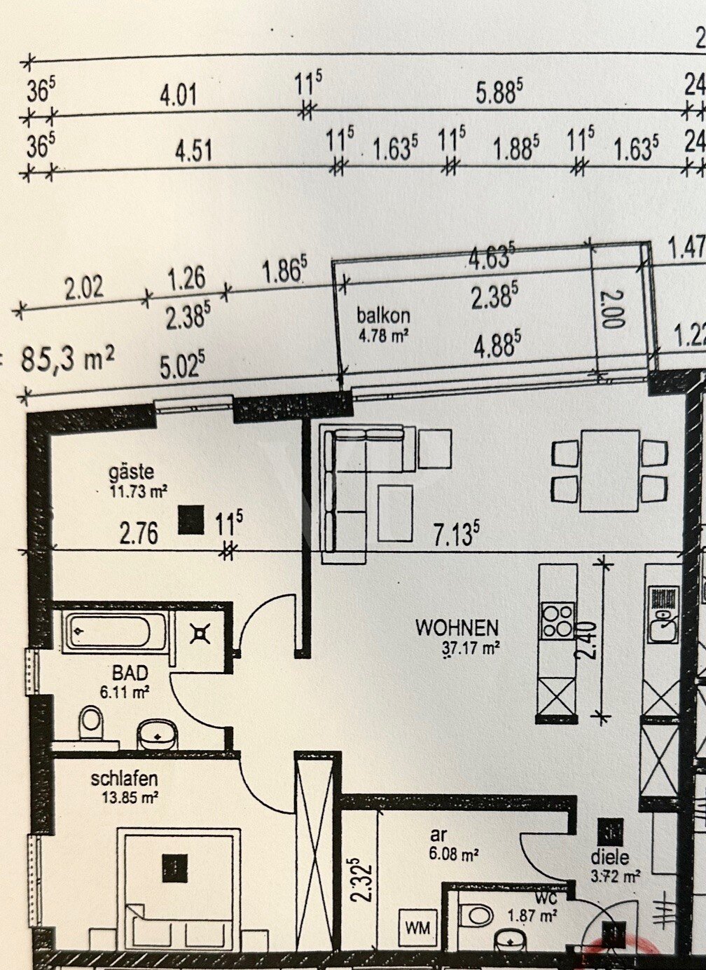 Studio zum Kauf 297.500 € 3 Zimmer 85,6 m²<br/>Wohnfläche 2.<br/>Geschoss Freudenberg Freudenberg 57258