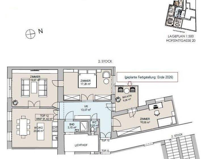 Wohnung zum Kauf 749.000 € 4 Zimmer 91,4 m² Wien 1180