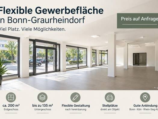Praxis zur Miete provisionsfrei 335 m² Bürofläche Graurheindorf Bonn 53117