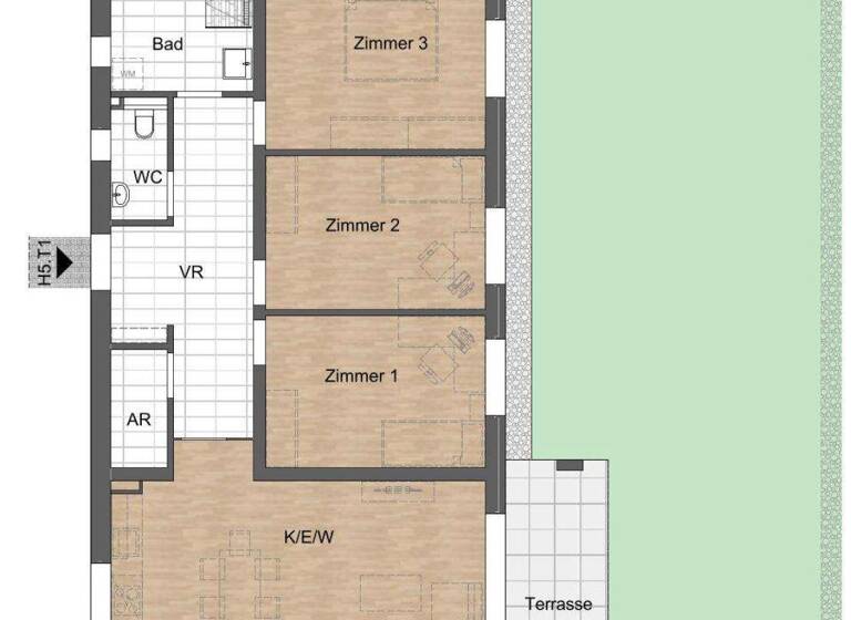 Wohnung zum Kauf - Erstbezug 334.900 € 4 Zimmer 92 m² EG Kalsdorf bei Graz 8401