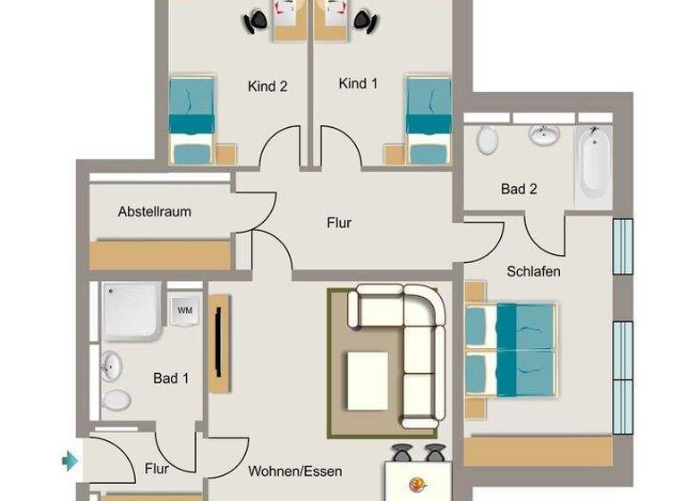 Wohnung zur Miete - Erstbezug 1.501 € 4 Zimmer 112,8 m² 1. Geschoss frei ab 01.05.2026 Majolikaweg 2 Rheinbach 53359