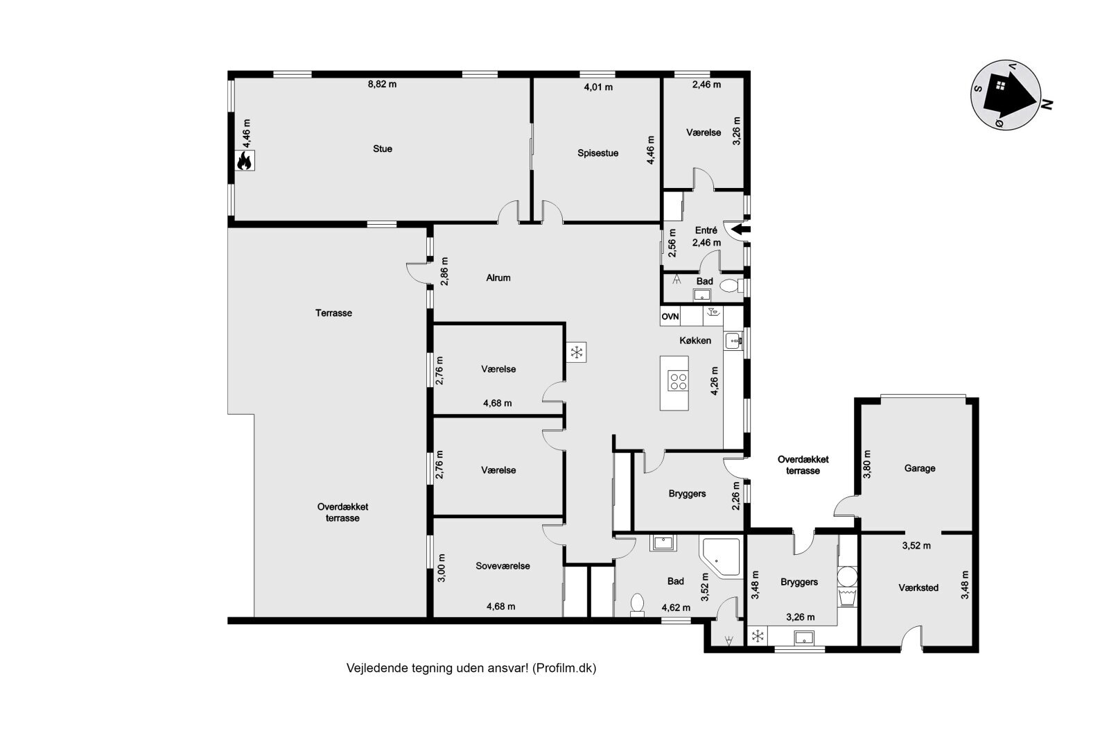 Bungalow zum Kauf 308.000 € 6 Zimmer 200 m²<br/>Wohnfläche 825 m²<br/>Grundstück Tønder 6270