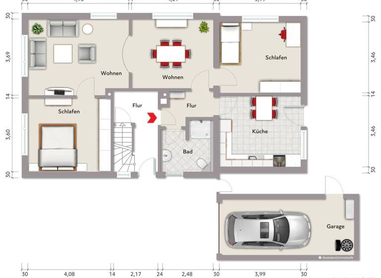 Mehrfamilienhaus zum Kauf 350.000 € 7 Zimmer 162,7 m² 738 m² Grundstück Jever 26441