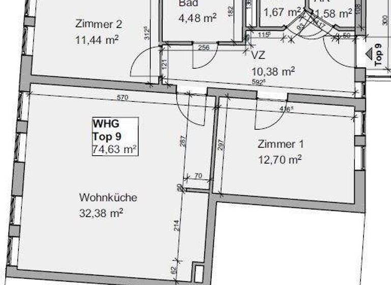 Wohnung zum Kauf 156.700 € 3 Zimmer 74,6 m² Sankt Andrä 9423
