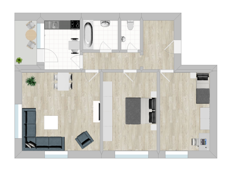 Wohnung zur Miete 780 € 3 Zimmer 88 m² 4. Geschoss frei ab 01.05.2026 Spechtweg 10 Buxtehude 21614