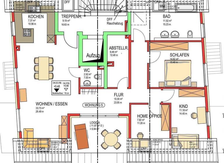 Wohnung zum Kauf provisionsfrei 695.000 € 4 Zimmer 122,6 m² 2. Geschoss Endingen 79346
