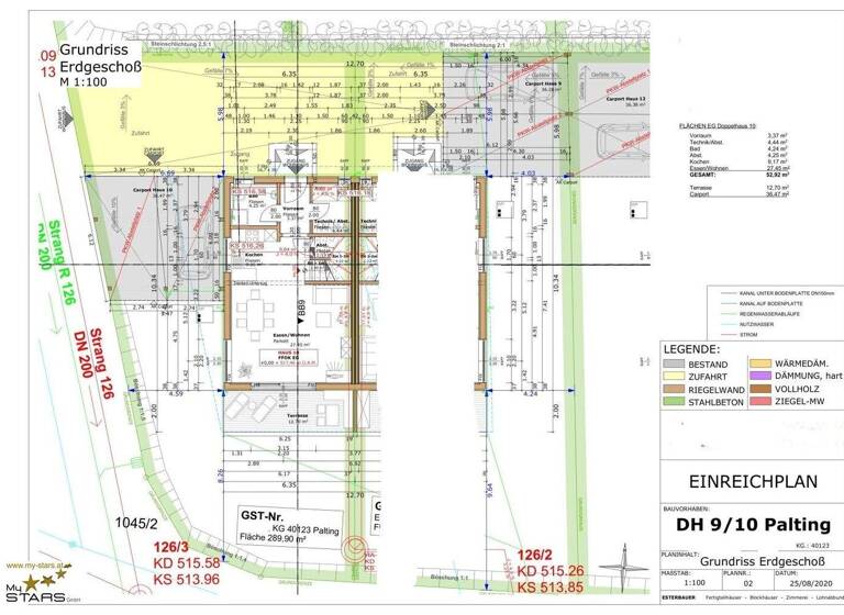 Doppelhaushälfte zum Kauf 475.000 € 4 Zimmer 105 m² 290 m² Grundstück Palting 5163
