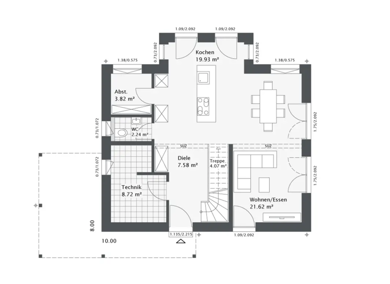 Einfamilienhaus zum Kauf provisionsfrei 692.900 € 5 Zimmer 134 m² 990 m² Grundstück Jüchen 41363