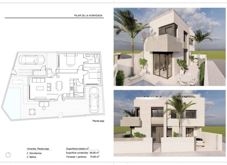 Wohnung zum Kauf provisionsfrei 359.000 € 2 Zimmer 90 m² Pilar de la Horadada