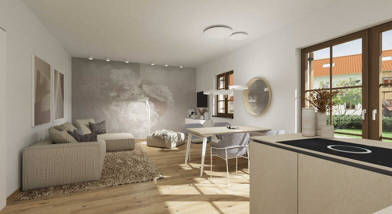 Wohnung zum Kauf - Neubau provisionsfrei 598.000 € 3 Zimmer 97,4 m² EG frei ab sofort Feldwieserstrasse 52 Feldwies Übersee 83236