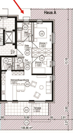 Terrassenwohnung zur Miete 1.050 € 3 Zimmer 84 m²<br/>Wohnfläche EG<br/>Geschoss ab sofort<br/>Verfügbarkeit Ringstraße 106/1 Weingarten 76356