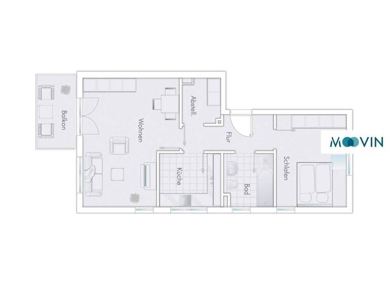 Studio zur Miete 562 € 2 Zimmer 59 m² 2. Geschoss frei ab 16.03.2026 Gartenstr. 4 Wismar-Nord Wismar 23970